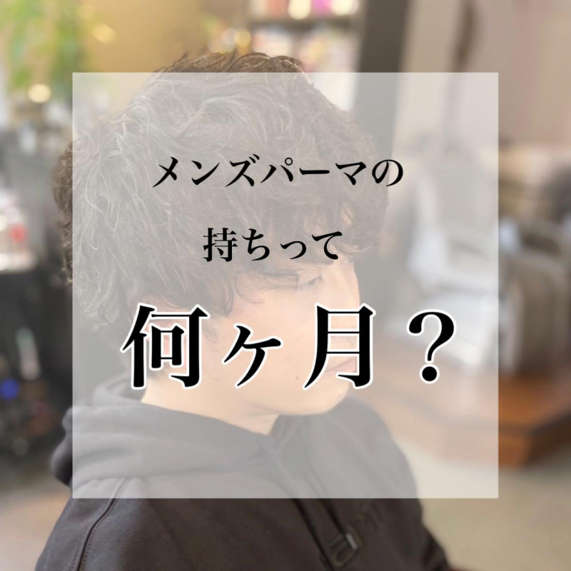 【パーマを楽しみたい方必見！】メンズパーマの持ちは何ヶ月？長持ちの方法も紹介◎