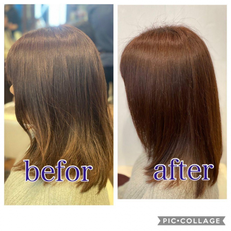 明るいカラーの方も梅雨前は髪質改善トリートメント 洗足美容室 ヘアケア